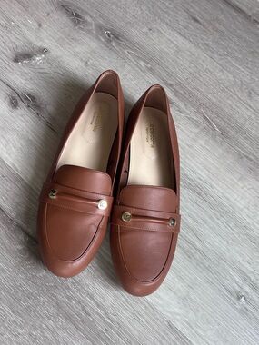 Liz Claiborne Brown Leather Penny Loafers